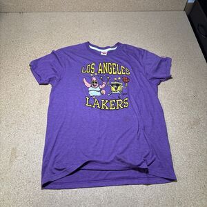 SpongeBob SquarePants x Los Angeles Lakers Homage Single Stitch T-Shirt Size L